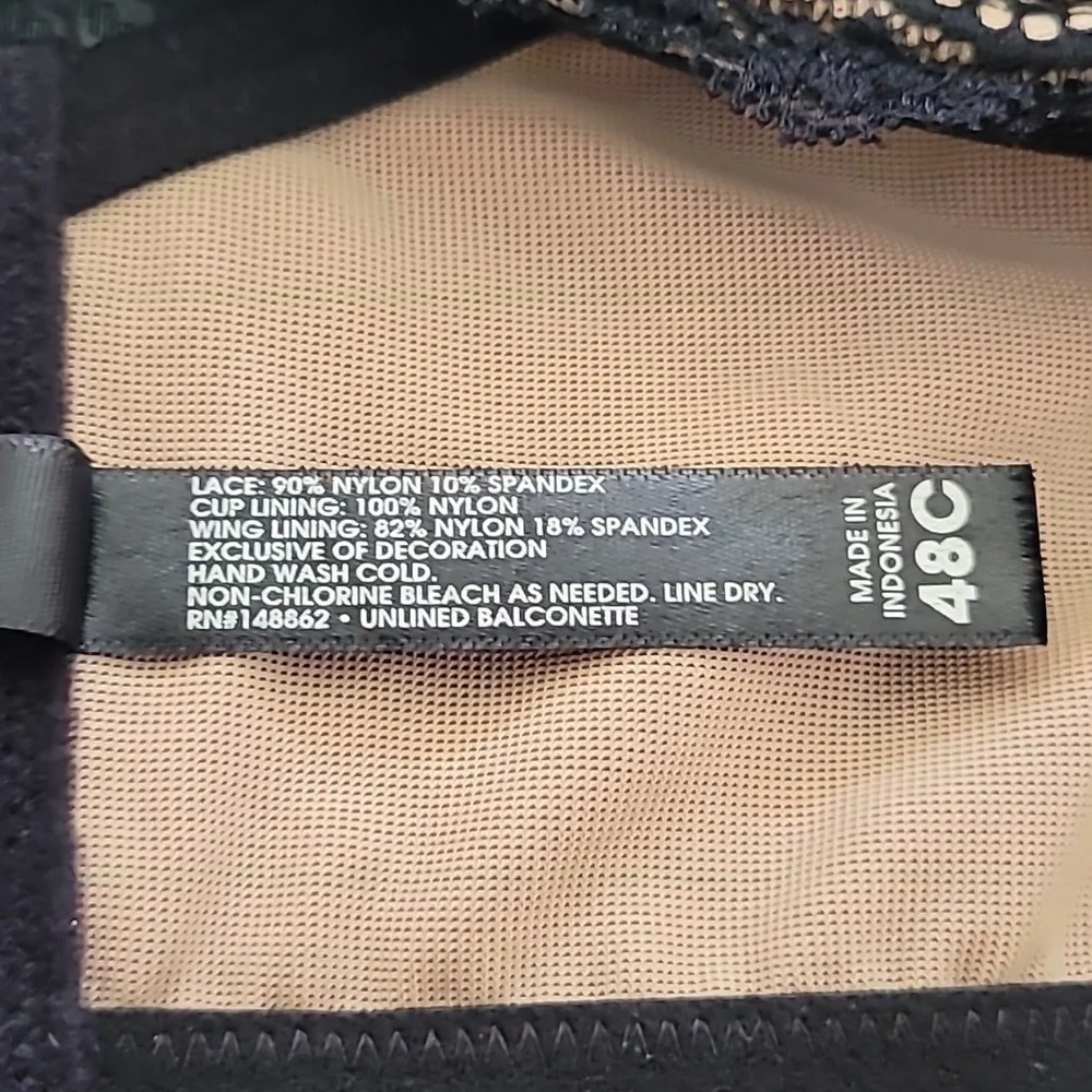 48C TORRID Balconette Unlined Peacock Lace Balconette Bra - Picture 5 of 5